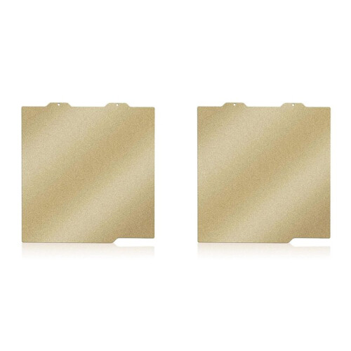 2X  Placa de Construção de Revestimento em Pó PEI 184 X 184 mm / 7,24 X 7,24 Polegadas para Chapa de Aço de Mola Texturizada Bambu-Lab A1