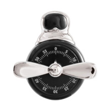60 Minutes Wind Up Timer,Manual Countdown Timer Visual-Black