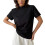 Stretch Pullover Top Lightweight Short Sleeve Shirt-Black L 1