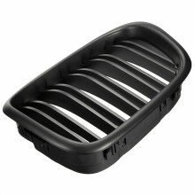 6x Front Stoßstange Nieren Grill Ersatz Doppel Lamellen Gitter für E39 5 Series 525 528 1995-2004 Matt Schwarz