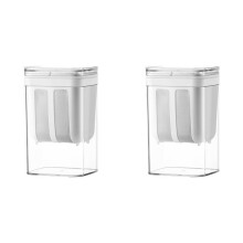 2X 1800ml Yoghurtfilter Griekse Yoghurtzeef Voedselzeef Bewaarcontainer Wei-Scheiding Kaas Gereedschap Keukenbenodigdheden
