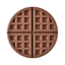 Protecteur de Table à manger en Silicone, tapis-marron foncé