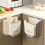 Foldable Wall Mounted Trash Bin Hanging Kitchen-White 3 3
