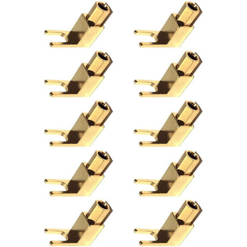 Right Angle Spade Fork & Binding Post - 4mm Banana Plug Socket - Spade Fork Connector for Speaker & Power & Amp(40 Pack) 2