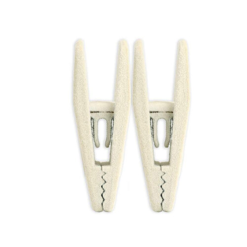 20PCS MultiPurpose Coated Hanger Clip For Sewing Tasks-White 1