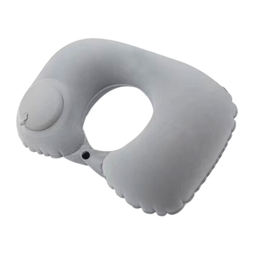 Easy Inflation Systems Neck Support Pillow Foldable For-grey