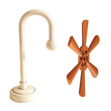Multifunctional Insulation Mat Desk Lamp Design Coaster-Orange