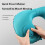 Portable Air Pillow with Press to Inflate Feature Foldable-Pink 7