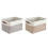 Pack of 3 Space Efficient Foldable Baskets for Multiple-Khaki 2