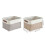 Pack of 3 Space Efficient Foldable Baskets for Multiple-Khaki 4
