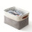 Pack of 3 Space Efficient Foldable Baskets for Multiple-Khaki 6