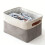 Pack of 3 Space Efficient Foldable Baskets for Multiple-Khaki 7