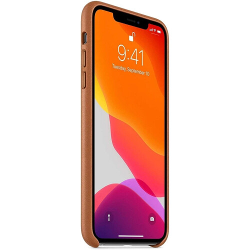 Apple Apple iPhone 11 Pro Max Leather Case, Saddle Brown 2