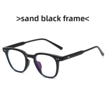 (Style E)Lunettes plates monture noire classique avec verres PC pour une utilisation quotidienne correction de la vision