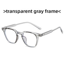 (Style C)Lunettes plates monture noire classique avec verres PC pour une utilisation quotidienne correction de la vision
