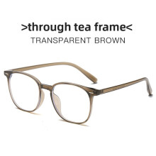 (Style C)Cadre optique moderne protection contre la lumière bleue adapté aux formes longues de visage décontracté