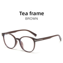 (Style C)Lunettes noires modernes avec filtre lumière bleue et verres PC utilisateurs de mode avant