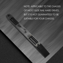 10 Pairs Hard Drive Rails Chassis Cage Accessories Drive Bay Slider Plastic Rails for 3.5 to 5.25 Hard Drive Tray Caddy