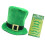 Patricks Day Cosplay Hat Includes 6 Artificial Moustaches-Black 1