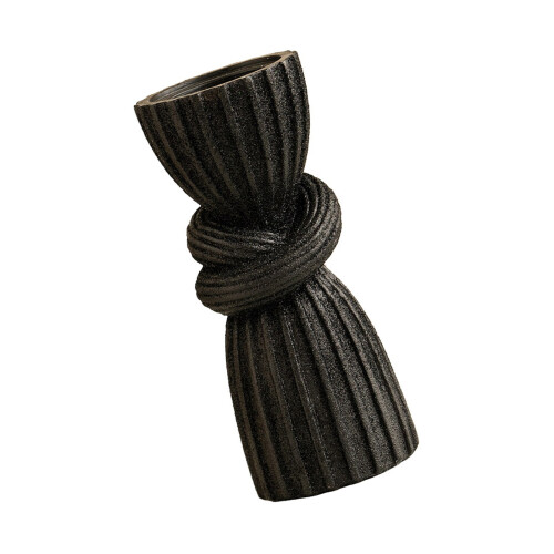 Curtain Taper Candle Holders Decorative Candle-Black