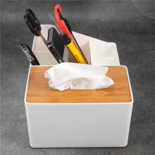 Kantoor Desktop Briefpapier Opslag Tissue Box Huishoudelijk PP Materiaal Desktop Tissue Cosmetica Opbergdoos