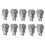 10 Pezzi Tenditore per Recinto Tenditore A Cricchetto per Filo in Linea Resistente 1