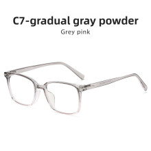 (Style G)Monture de lunettes carrée mode bloquant la lumière bleue en forme de visage coupe style élégant