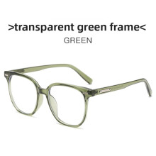 (Style H)Cadre de lunettes bloquant la lumière bleue forme carrée chic tenue de bureau professionnels