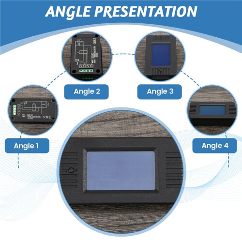 Newest AC 6In1 220V 100A Single Phase Digital Panel Amp Volt Current Meter Watt Kwh Power Factor Meter with Coil CT 2