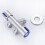 G1/2 x 1/2 304 Stainless Steel One Into Two Three-Way Angle Valve, Double Handle Double Control Single Cold Multi-Function Faucet 3