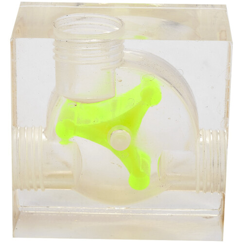 PC Water Cooling System Acrylic Three Way Visual Flow Indicator G1/4 Thread 1