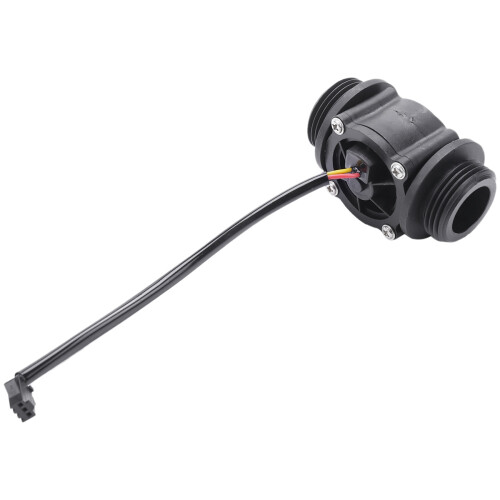 2PCS Water Flow Sensor Fuel Flow Meter Water Meter Sensor Flowmeter Water Sensor Counter Indicator FS400A G1 DN25 1-60L/Min 2