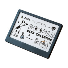 2026 Calendar On Premium Paper With Stand Desk Essential-Black