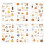 6Sheets Cartoon Scrapbooking Sticker Waterproof-Starry Dream 1