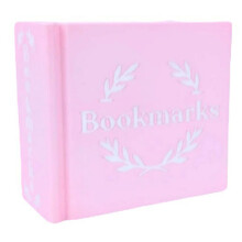 3D Printed Bookmarks Stand Space Saving Desk Organiser for-Pink