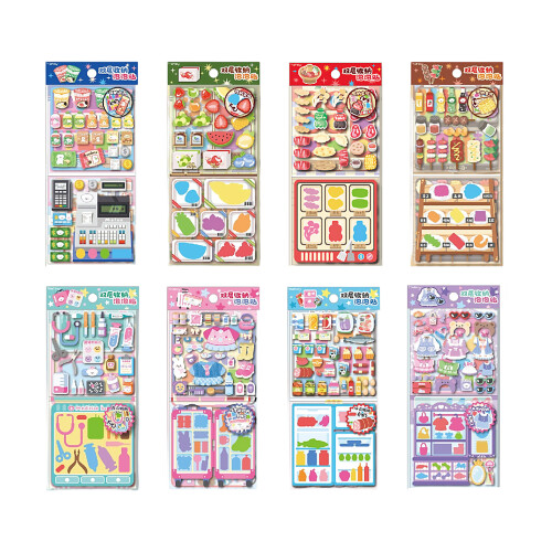 Pack of 1 Waterproof Bubble Sticker Double Layer for-102 C 1
