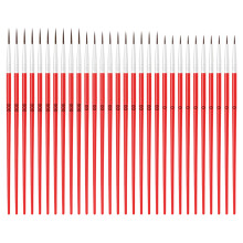 30 Stück vielseitige Kunststoff-Nylonpinsel für-Rot 30