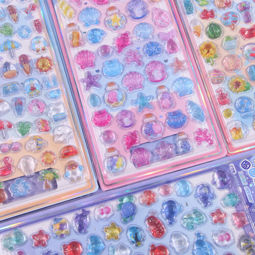Puffier Sticker Sheets Decorative Sticker Cute Small Sticker for 1