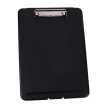 Portable File Writing Board with File Case Plastic-black