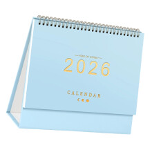 2026 kreativer Mini-Schreibtischkalender, Dekoration,-Hellblau