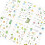 6 Blatt Cartoon-Scrapbooking-Aufkleber, wasserfester- Blume 1