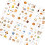 6Sheets Cartoon Scrapbooking Sticker Waterproof-Starry Dream 1