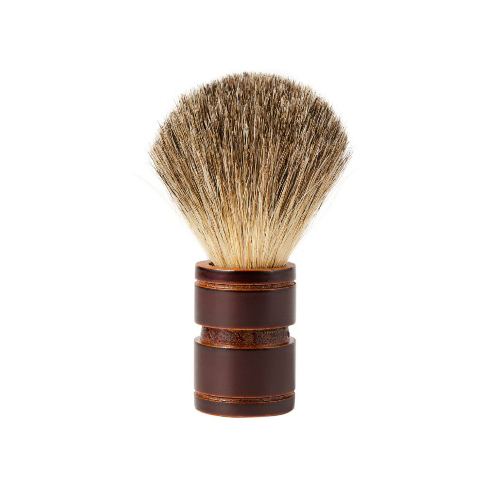 Brown (Brown) Mens Beard Care Wooden Handle Boar Bristle Brush Maintenance Grooming Trimming