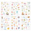 6 Blatt wasserfester Scrapbooking-Aufkleber aus PET,- rollen 1