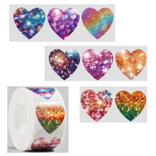 Hartvormige stickercollectie voor liefdevolle periodes,