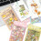6Sheets Cartoon Scrapbooking Sticker Waterproof-Starry Dream 7
