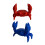 Decorative ABS Pen Rest Crab Shape Pen Display Stand-1 1