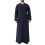 Classical Islamic Men's Robe Black Embroidered Design-Black M 1