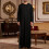 Classical Islamic Men's Robe Black Embroidered Design-Black M 5