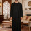 Stylish Islamic Thobe For Gentlemen Soft Polyester-Black S 3